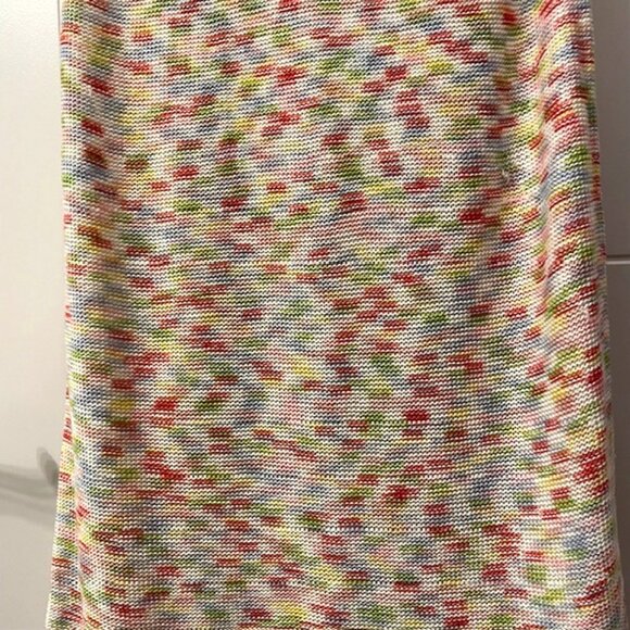 525 America Sleeveless Knit Fringe Dress Size Medium Swim Beach Coverup - Picture 11 of 16